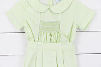 PO110: Elegant Smock Boys Bloomer Short Set