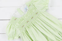 Elegant Smocked Girls Bubble