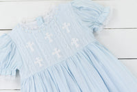 Embroidered Crosses Dress