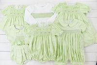 Elegant Smocked Girls Bubble