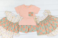 Girls Precious Pumpkins Short Set