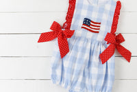 God Bless America Girl Bubble