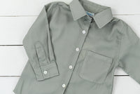 Olive and Ivory Blooms Shirt Only