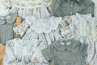 Olive and Ivory Blooms Shirt Only