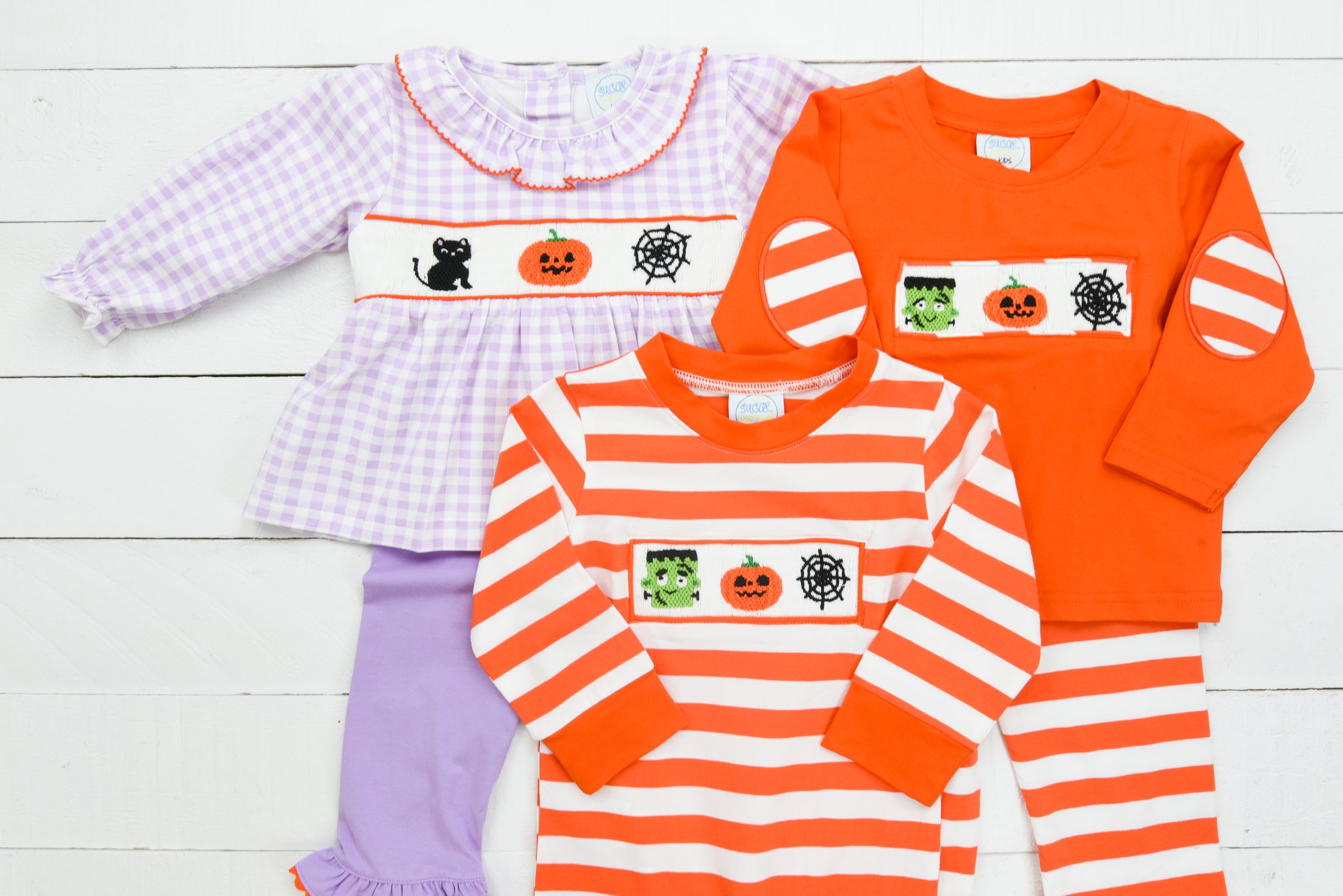 Boys Spooky Smocked Pant Set