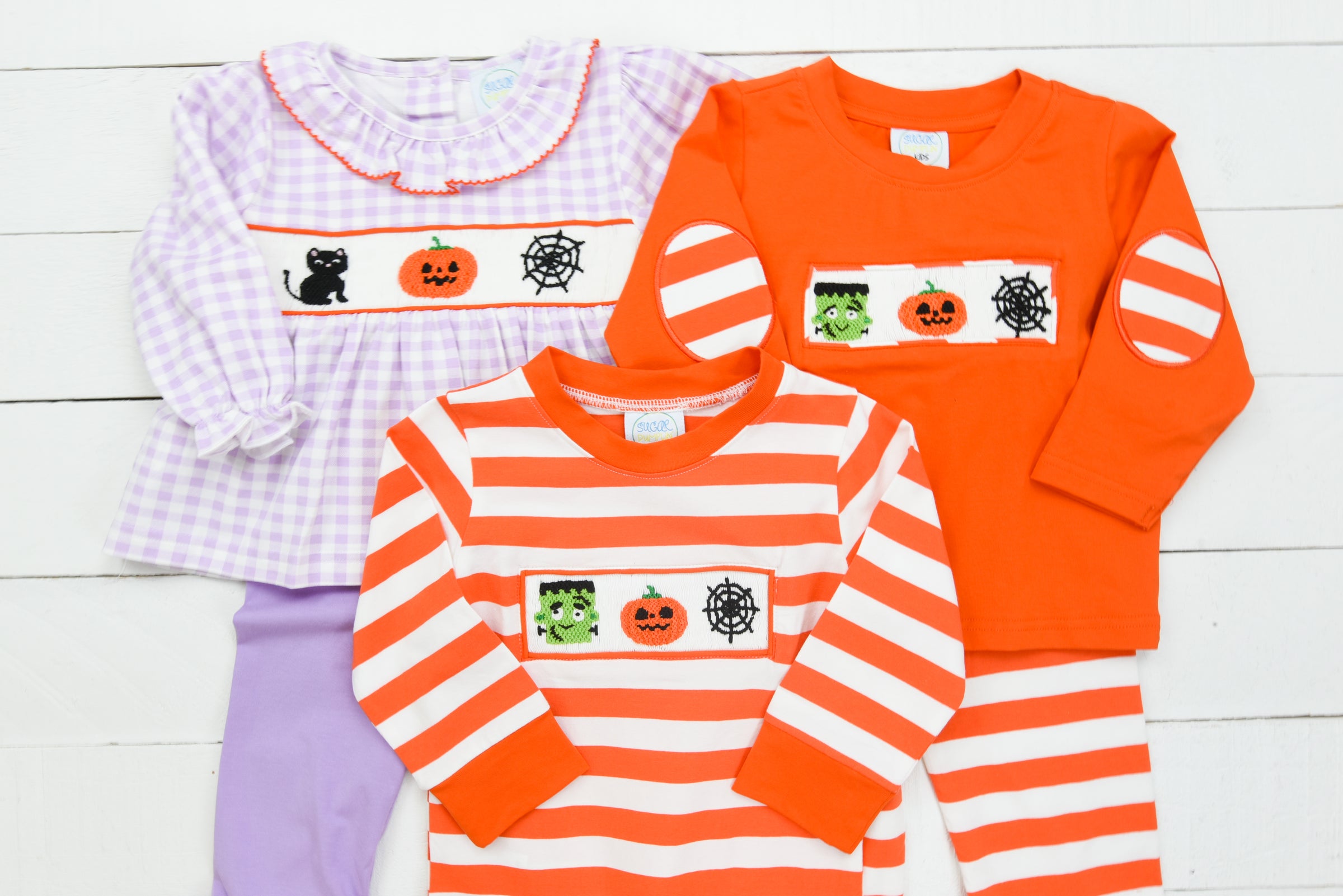 Boys Spooky Smocked Romper