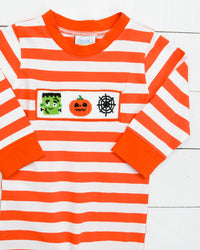 Boys Spooky Smocked Romper