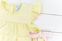 Girls Simple Knit Pastels Bloomer Set