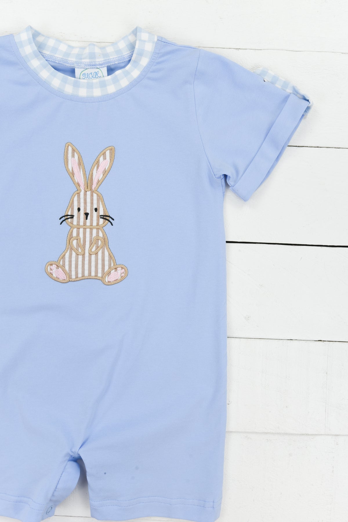 Boys Bunny Applique Jon Jon