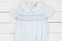 Boys Smocked Mint Bubble