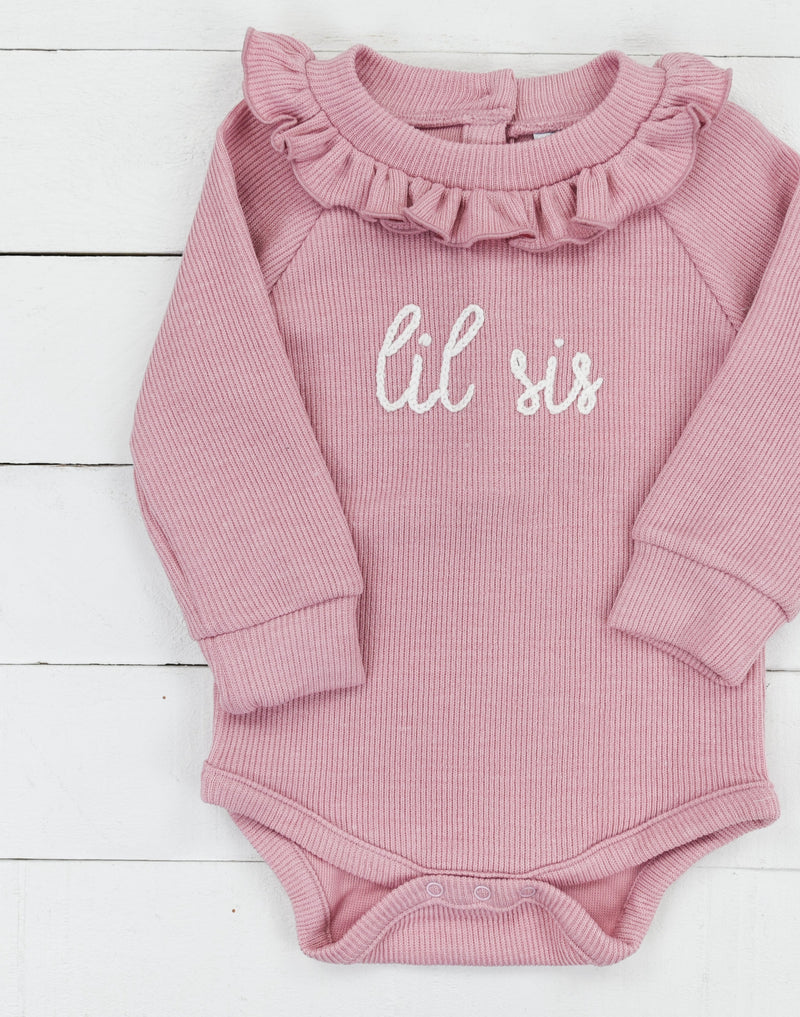 Chainstitch Pink sweater onesie