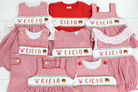 Smocked EIEIO Girls Bloomer Set