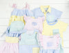 Spring Color Block Girls Bloomer Set