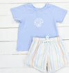 Elegant Pastels Boys Short Set