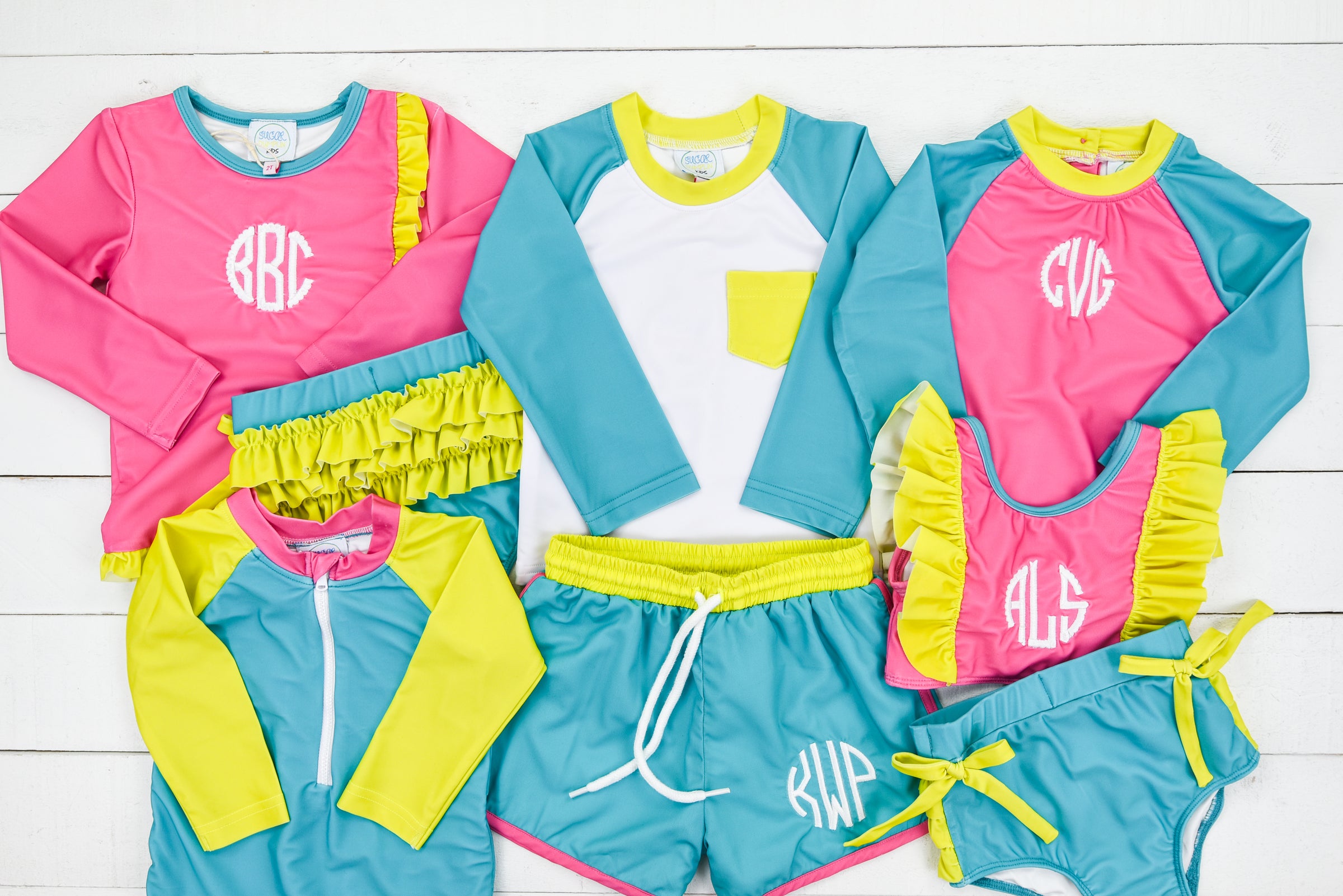 Vibrant Boys Rashguard Swim Set