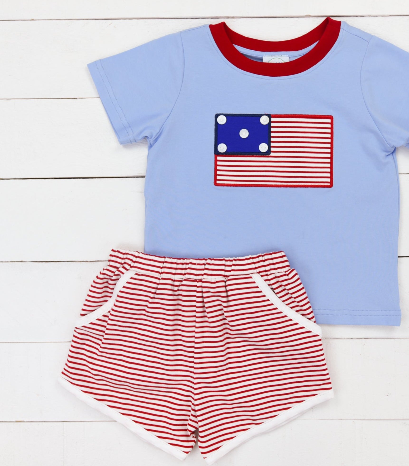 PO91: Boys All American Short Set