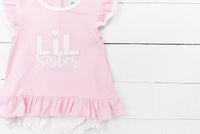 Girls Sibling Knits Bloomer Set