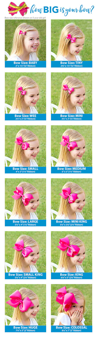 Lt- Yellow-Medium Classic Grosgrain Hair Bow