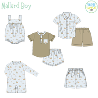PO112: Mallard Boys Button Down Short Set
