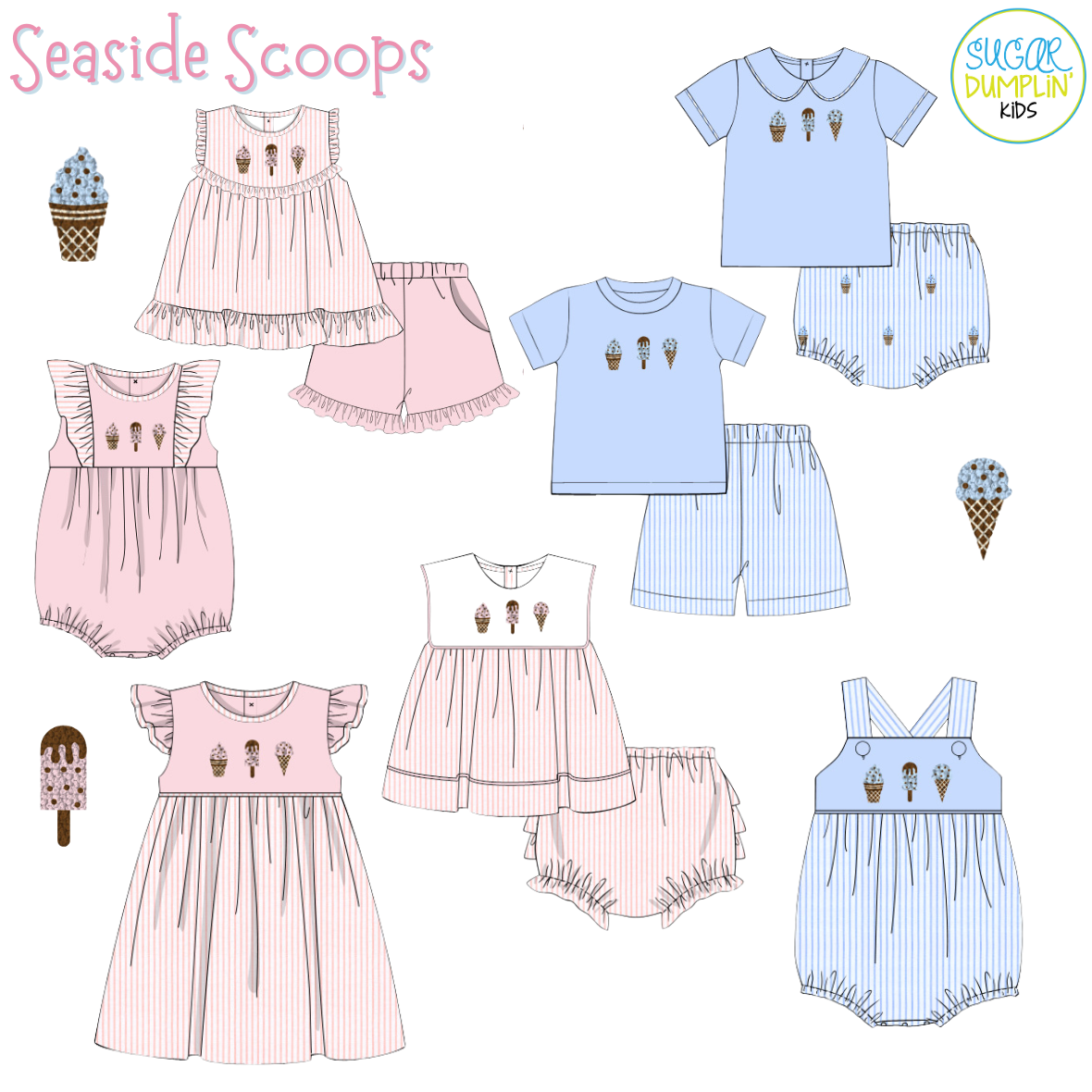 PO112: Seaside Scoops Girls Bubble