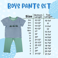 Boys Pinstripe White Santa Pant Set