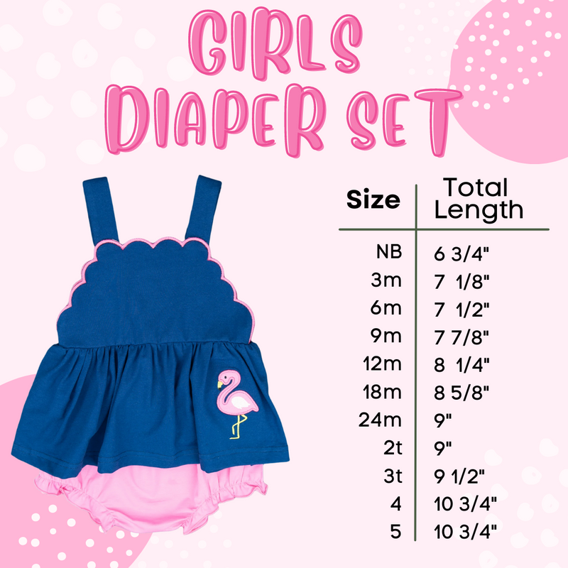 Girls Vintage Holly Diaper Set