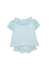 Girls Skye Blue Diaper Set