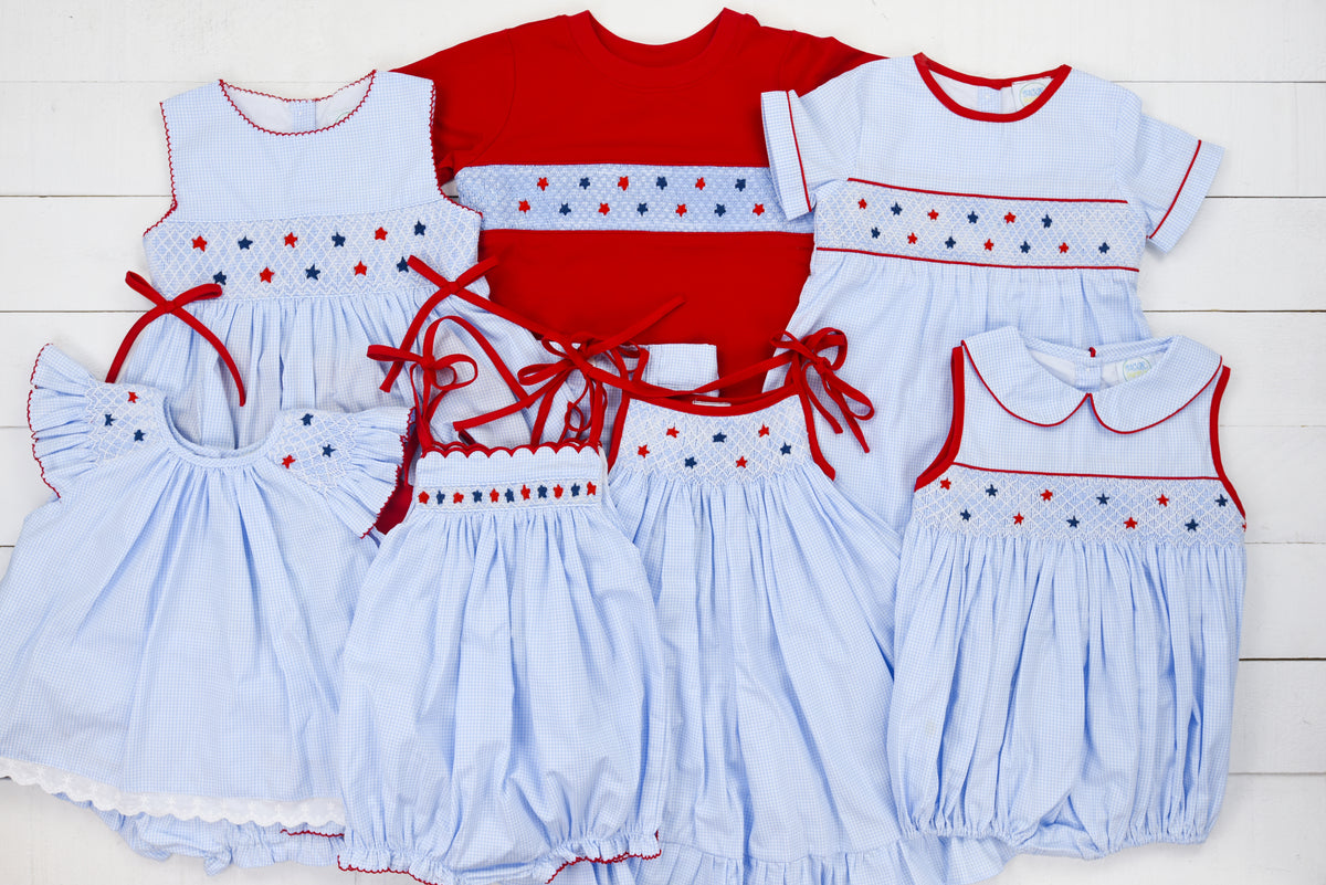 Boys Smocked Stars Short Set