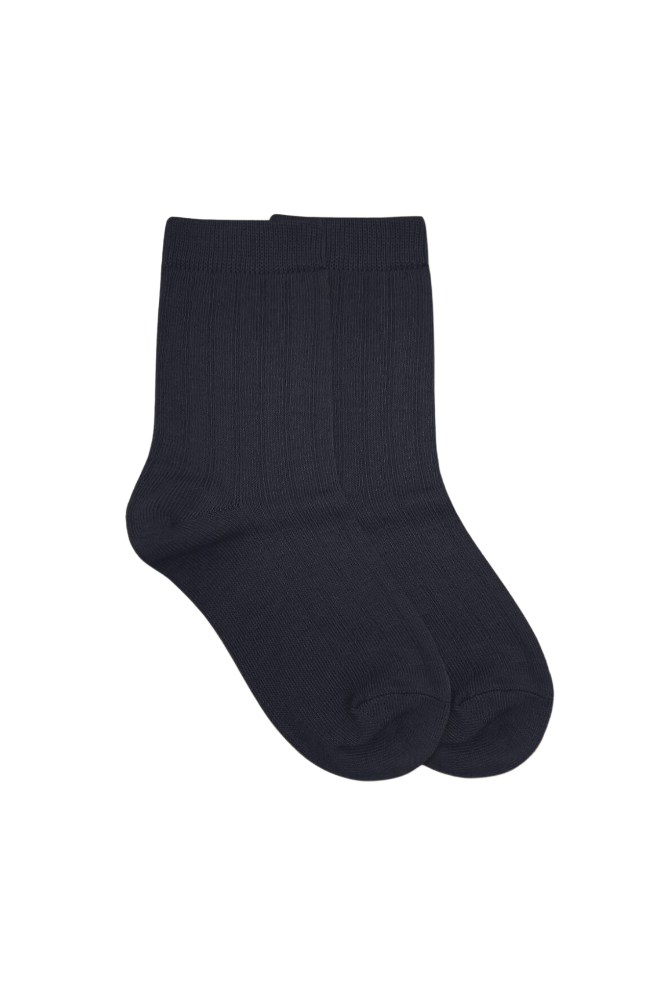 Cotton Rib Crew Socks