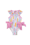 Girls Dottie 1 Piece Swim Suit