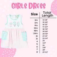 Girls Stripe Bunny Dress