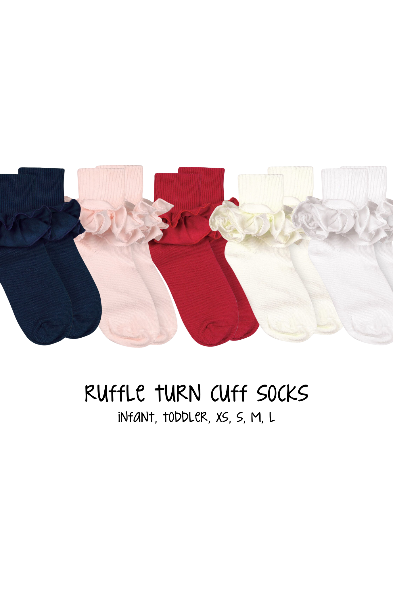 Ruffle Turn Cuff Socks