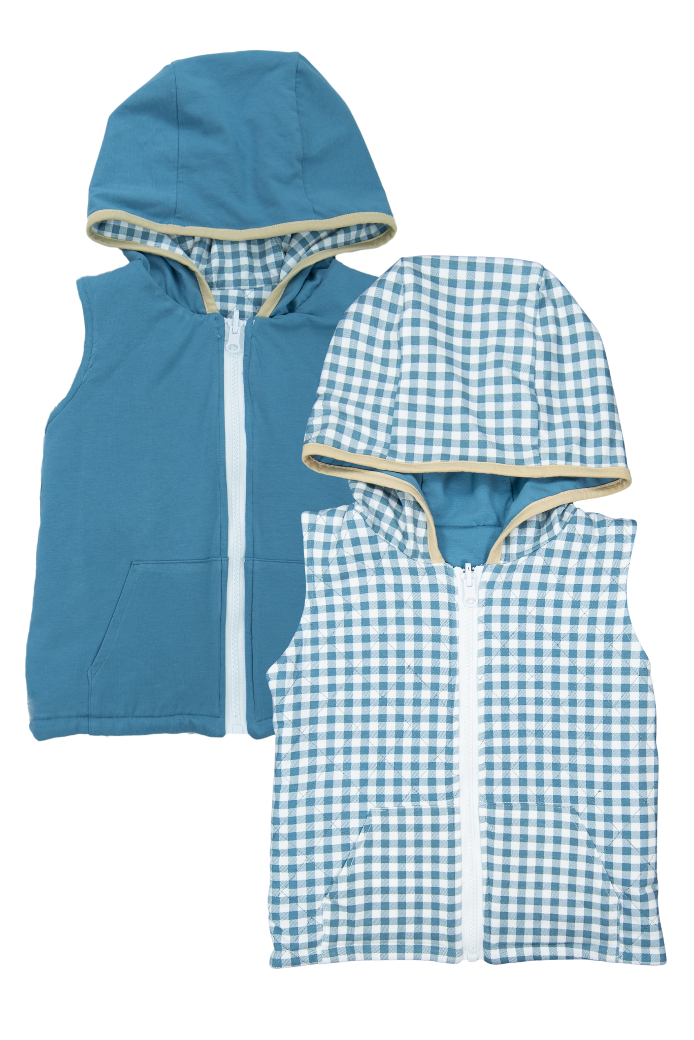 Boys Casual Quilted Reversible Vest