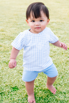 Boys Blue Gingham Shirt Only