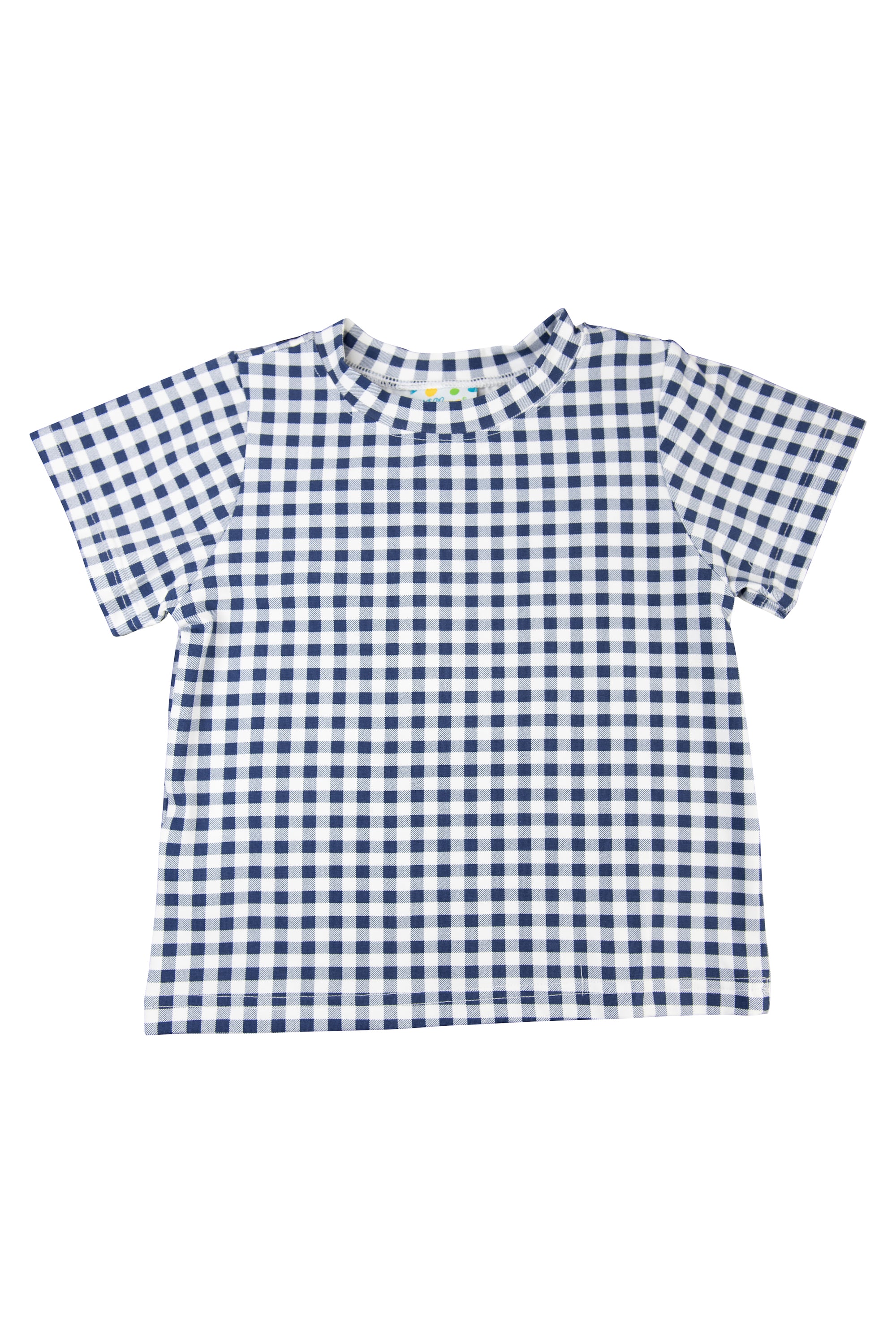 Boys Navy Gingham Shirt Only