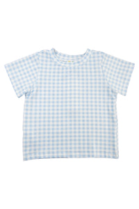 Boys Blue Gingham Shirt Only