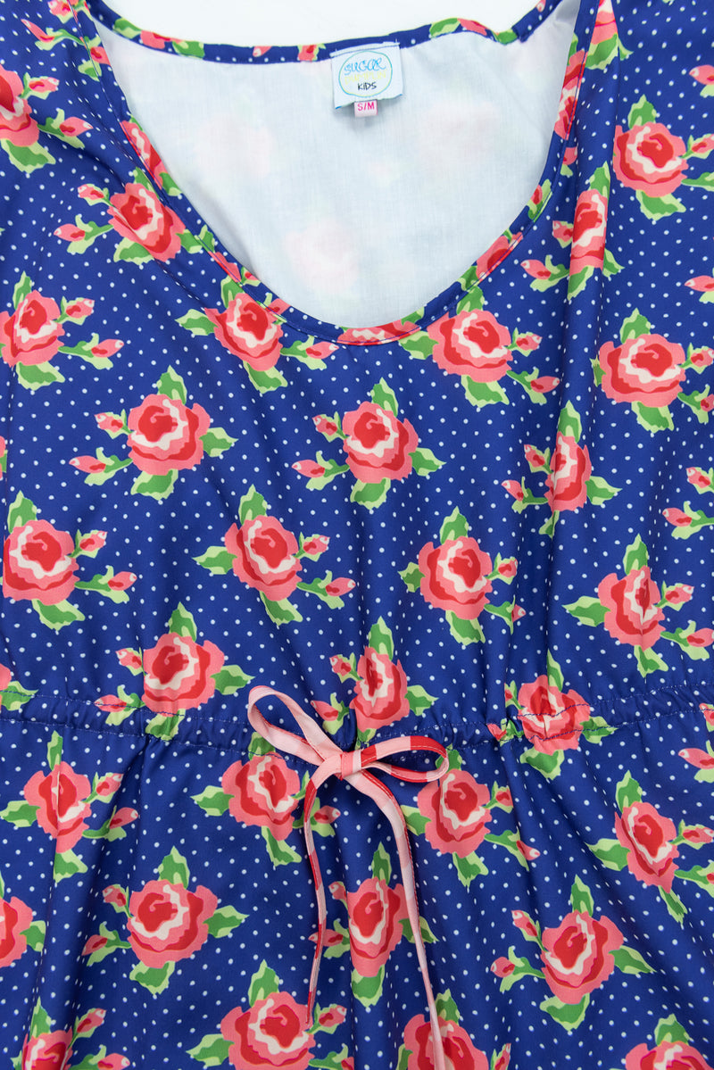 Women's Navy/Red Floral Swim Cover