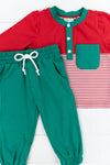 Boys Casual Christmas Jogger Set