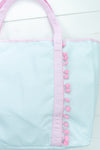 Women's Blue Stripe Swim Bag