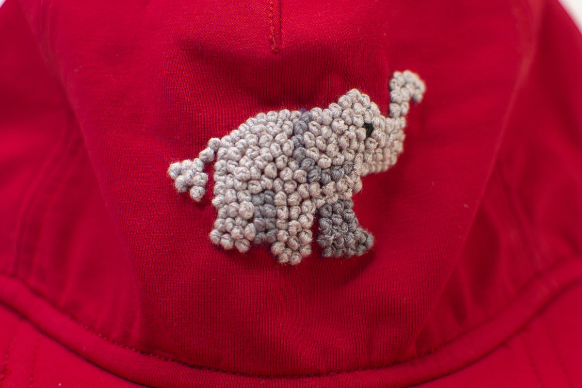 French Knot Elephant Hat