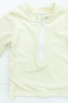 Boys Yellow Rashguard Swim Shirt