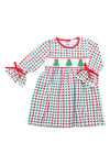 Girls Knit Smocked Tree Dress