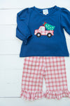 Girls Tree Farm Fun Pants Set