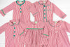 Boys Pinstripe Romper PJs