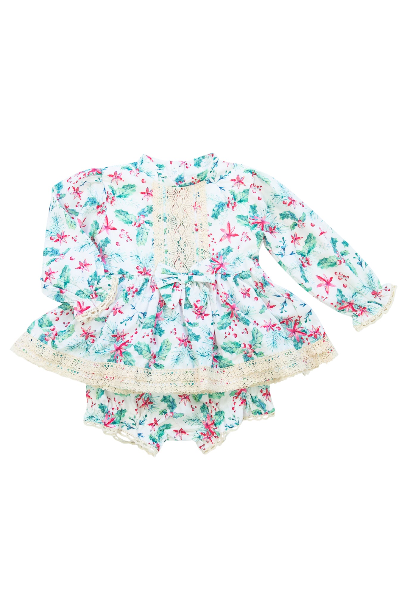 Girls Vintage Holly Diaper Set