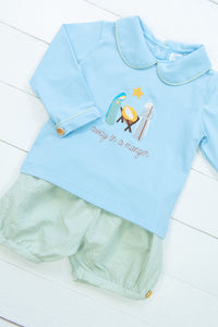 Boys Manger Banded Shorts Set