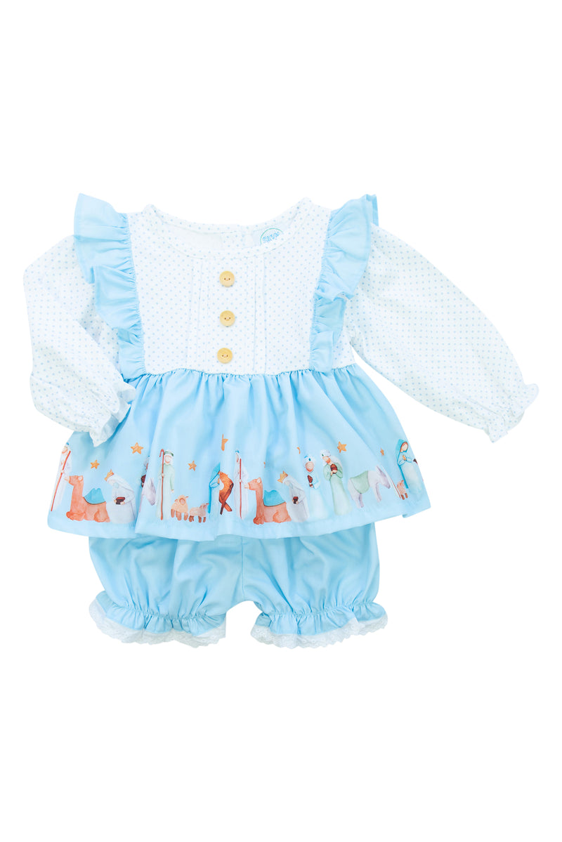 Girls Manger Bloomer Shorts Set