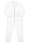 Dads Classic White PJ Pants Set