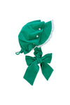 Girls Green Corduroy Bonnet