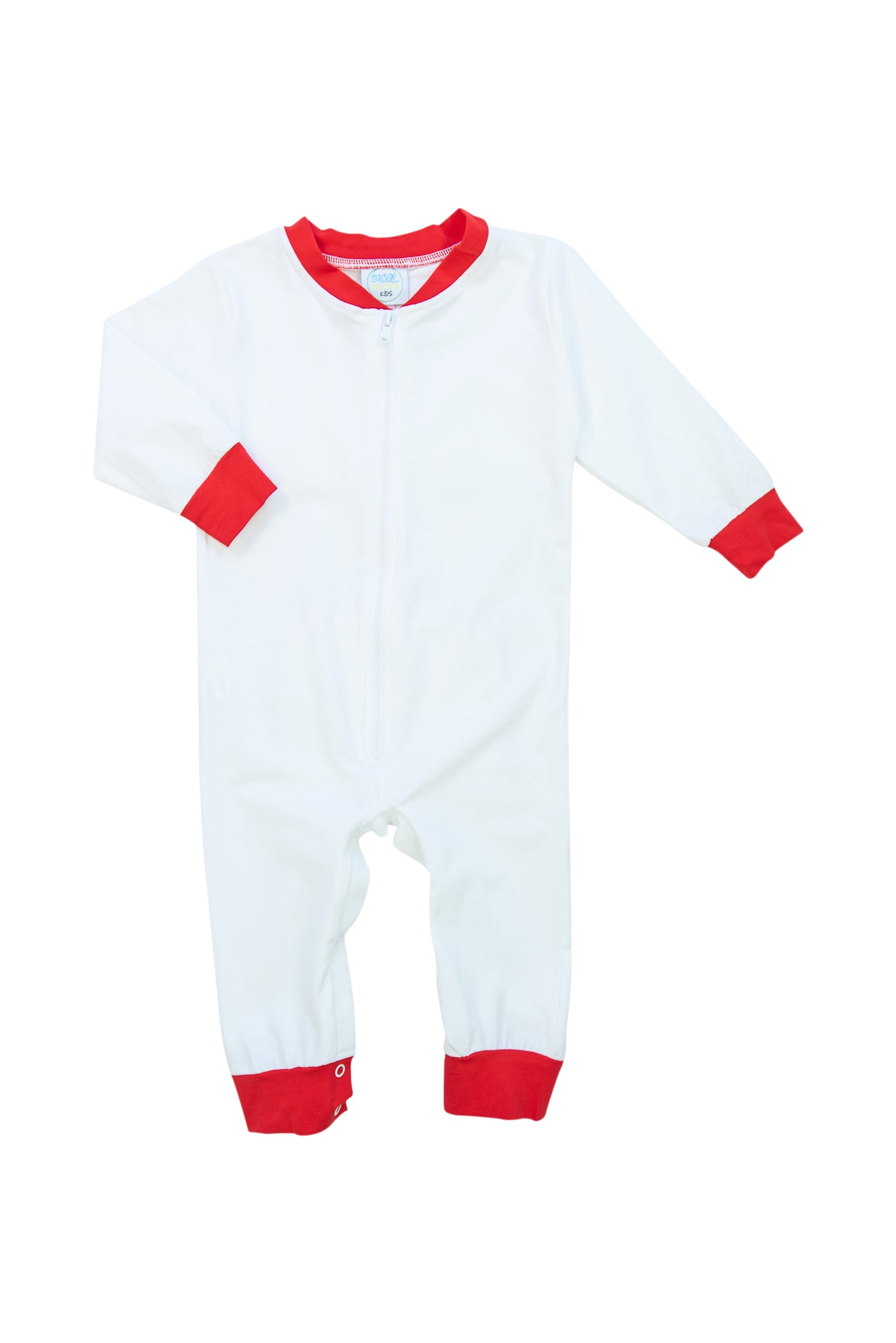 Boys White/Red Flap PJ